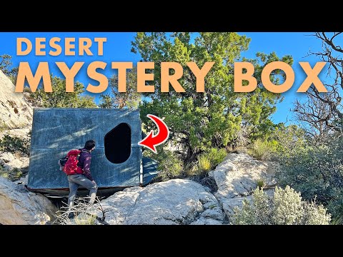 Why Was This Huge Metal Box Hidden in the Desert?? (SUV Camping/Vanlife Adventures)