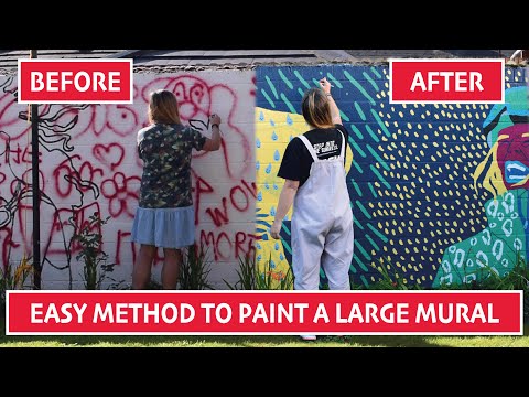 How to paint a MURAL with a DOODLE GRID