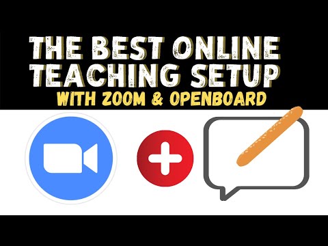 Online Teaching Setup using Zoom and Openboard Whiteboard