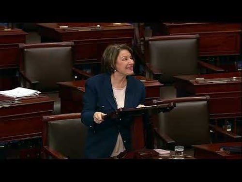 Senator Klobuchar on the Senate Floor: ICE Has Made My State Less Safe
