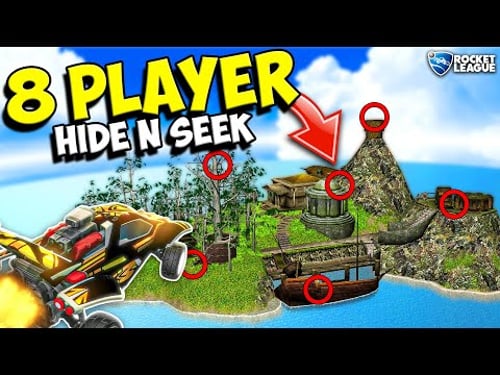 8 PLAYER Rocket League Hide and Seek is PURE CHAOS