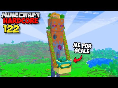 I Built A GIANT ENDERMAN BASE in Minecraft Hardcore