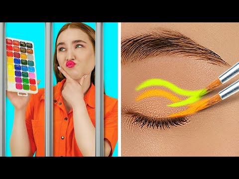 MAKE-UP IN DEN KNAST SCHMUGGELN UND NICHT ERWISCHT WERDEN || Coole Beautyideen von 123GO! SCHOOL