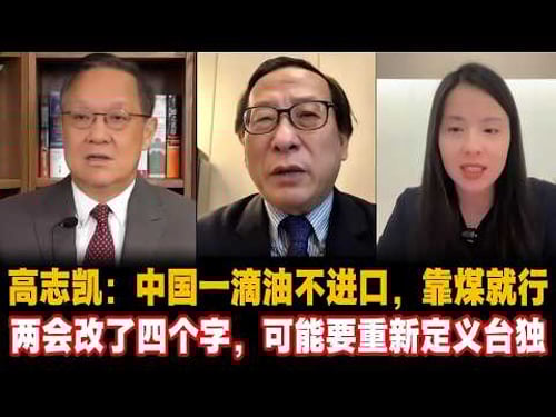 高志凯:中国一滴油不进口,靠煤就行,两会改了四个字,可能要重新定义台独 #高志凯伊朗 #台湾统一 #高市早苗 #Victor Gao #两会