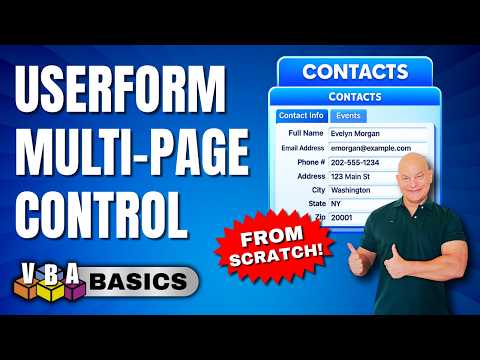Build A Multipage Userform From Scratch In Excel VBA