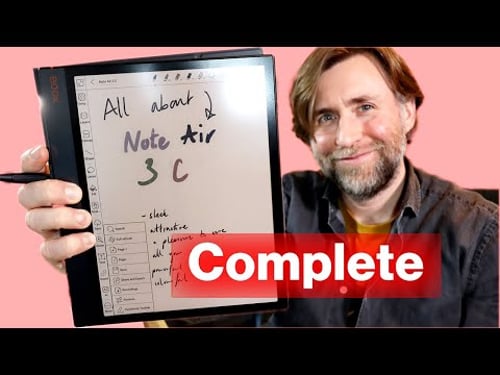 In-Depth Complete Guide to the Onyx Boox Note Air 3 C!