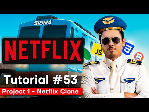 Netflix Clone Using HTML & CSS | Sigma Web Development Course - Tutorial #53