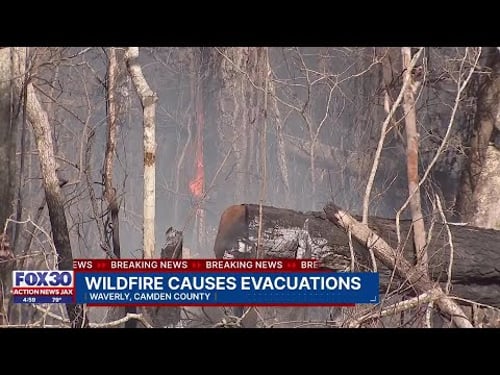 Camden County subdivision evacuated due to ‘large outdoor fire'