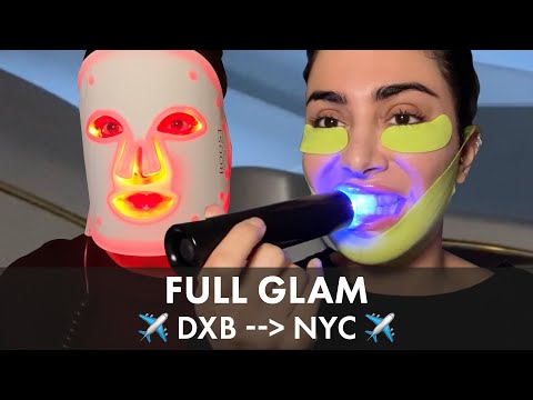 My 22-step beauty routine... ON A PLANE! | !خطواتي الـ٢٢ التجميلية على متن الطائرة