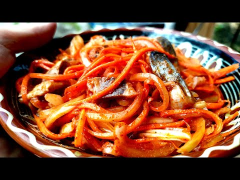 Селедка по-корейски без костей. Самый простой рецепт