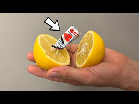Card Inside a Lemon?! Mind-Blowing Magic Trick Revealed!