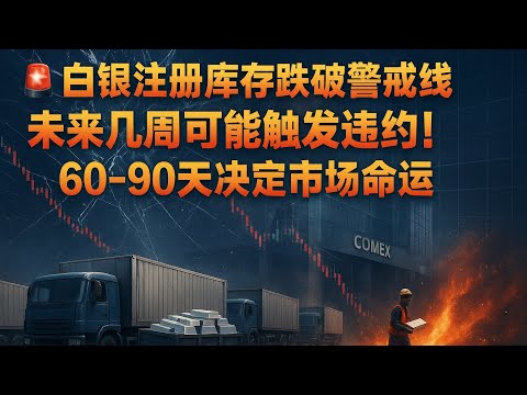 🚨白银注册库存跌破警戒线,未来几周可能触发违约! 60-90天决定市场命运 ⚡ #黄金 #白银 #避险资产 #大宗商品 #贵金属 #资产重配