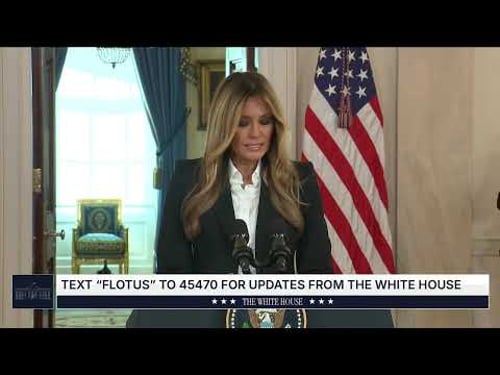 Announcement by First Lady Melania Trump