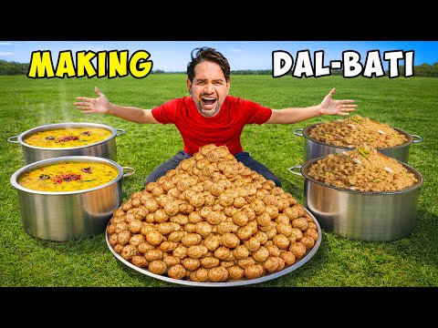 Making Dal-Baati & Churma - Rajasthani Style दाल बाटी और चूरमा 😍 | 7 Days Cooking Challenge | Day-7