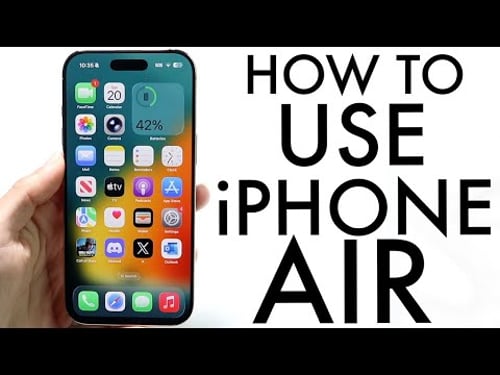 How To Use Your iPhone Air! (Complete Beginners Guide)