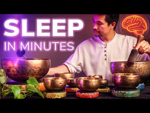 *Just Listen for 3 Minutes โข SLEEP LIKE A BABY* | Pure Tibetan Singing Bowls, No SoundFX, DIM SCREEN