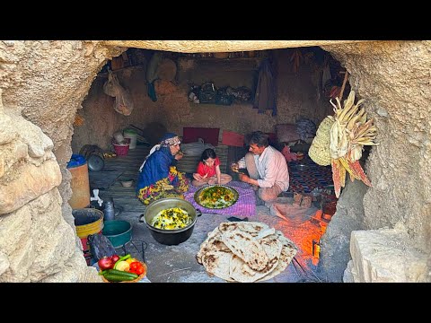 Authentic Iranian Village Cooking: Chicken Biriyani With Rice and Fresh Local Bread!