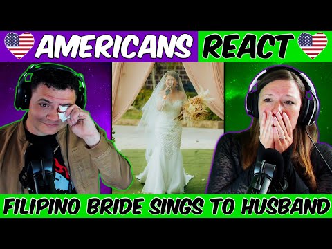 Filipino Bride Sings Herself Down The Aisle! Almira Lat HE KNOWS Americans React