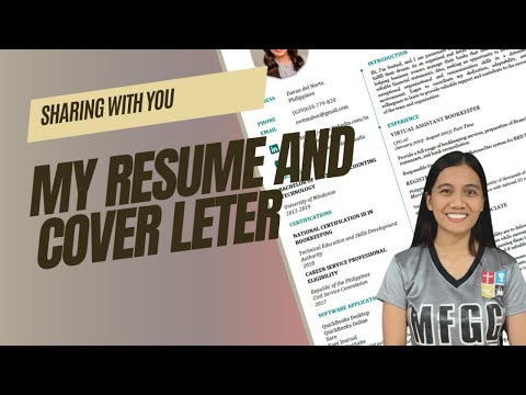 My Resume & Cover Letter (That Opened Doors to Interview) || Virtual Assistant