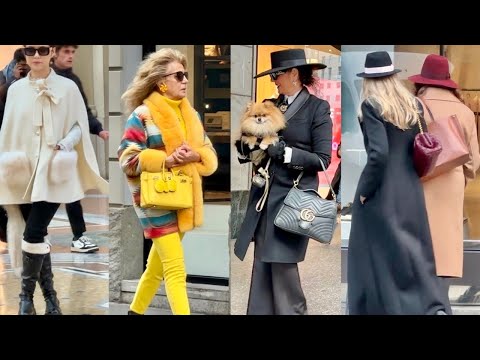 WINTER 2025 FASHION TRENDS🇮🇹MELANIA TRUMP’S HAT☀️MILAN STREET STYLE & SHOPPING 🛍️ #milanstreetstyle