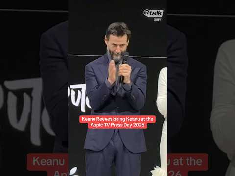 Keanu Reeves being Keanu at the Apple TV Press Day 2026
