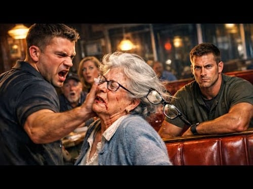 Bully Slapped an Elderly Widow at Diner — Not Knowing Her Son Was a Navy SEAL