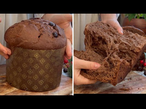 Chocolate & Cocoa Panettone with Lievito Madre | Soft, Rich & Worth Every Step.