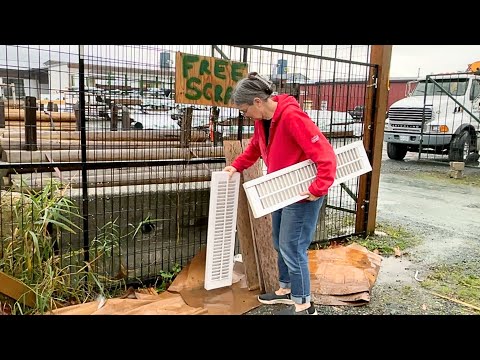 She puts old shutters in her entryway for this BRILLIANT storage idea!