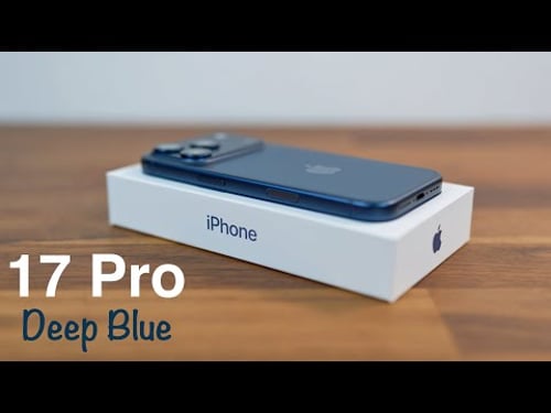 iPhone 17 Pro Deep Blue Unboxing