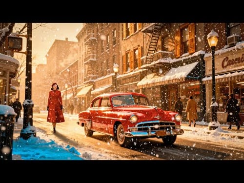 Old School Winter Jazz ❄️ Vintage 1950s Music for Relaxing, Work & Sleep