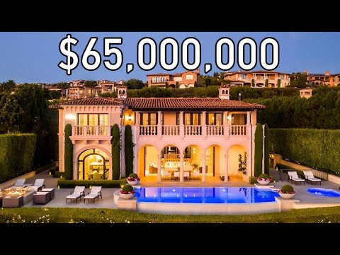 $65,000,000 Newport Coast Mega Mansion Tour | Infinity Pool, Onyx Bar & Private Cinema
