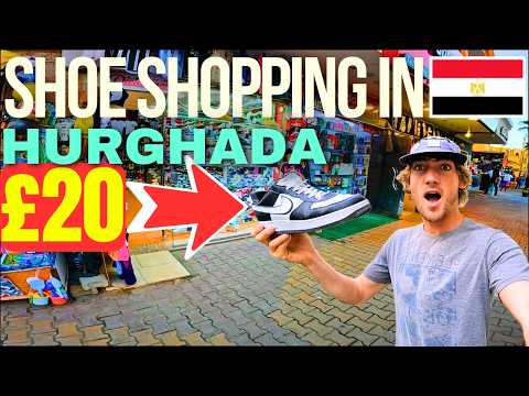 Exploring Fake Shops in Hurghada: Shoes for Only £???🤯(YOU HAVE TO COME HERE!!) ‼️ALSO BIG NEWS‼️