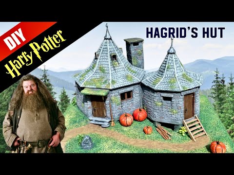 ⚡️Harry Potter DIY: Hagrid's Hut - DIORAMA - Miniature- Surprise inside!
