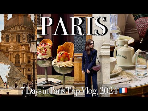 Paris Trip Vlog 2024🇫🇷 BEST Things to do! Trendy shops, Cafe, Flea Market, Museum | Full ver.