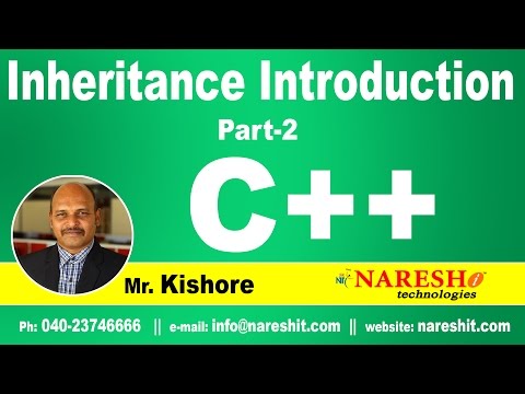 Introduction to Inheritance Part 2 | C++ Tutorial | Mr. Kishore