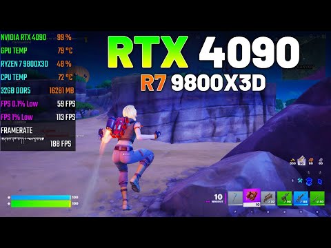 NVIDIA RTX 4090 + RYZEN 7 9800X3D | Fortnite: Chapter 7 | 4K