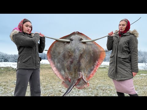 Healthy Recipe From a 𝐋𝐚𝐫𝐠𝐞 𝐒𝐞𝐚 𝐒𝐭𝐢𝐧𝐠𝐫𝐚𝐲! How to cook a delicious fish liver?