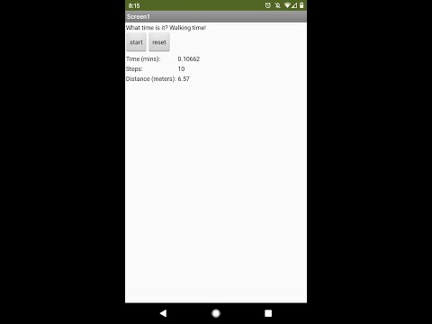 App Inventor Pedometer Tutorial