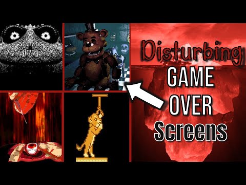 the Creepy & Disturbing Game Over Screens Iceberg