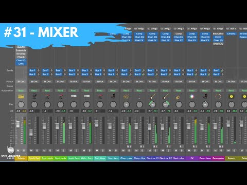 #31 - Mixer Walkthrough For Balancing & Mixing Your Music (Newbie to Ninja - Logic Beginner's Guide)