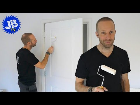 How to prepare and paint a door - Using a Purdy roller and Dulux paint