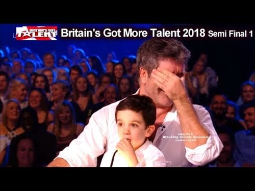 Simon Cowell and son Eric who Steals the Show Britain's Got Talent 2018 Semi Final BGT S12E08