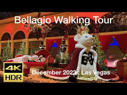 Bellagio Walking Tour , December 2023 , Las Vegas