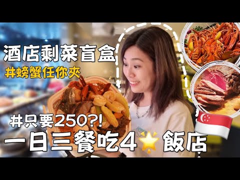 三餐都吃4🌟飯店剩菜要多少錢?用2折價格辣椒螃蟹任你夾😍新加坡省錢旅遊