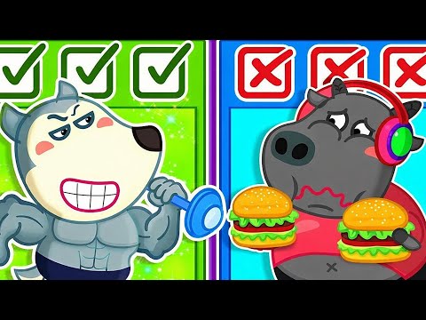 Fatty Foods and Muscle-Building Foods💪🏻What Foods Are Good for Your Body? | Educational 2D Animation