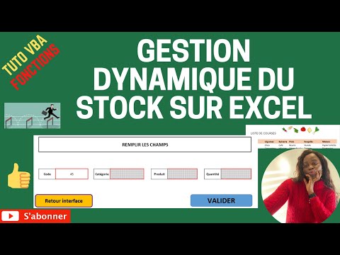 Gestion dynamique de stock dans Excel - Le pas à pas