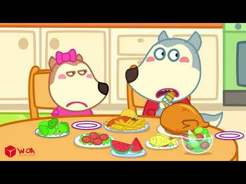 Oh No! Muscle Wolfoo is Locked in Prison! - Healthy Food vs Junk Food | Wolfoo Channel New Episodes