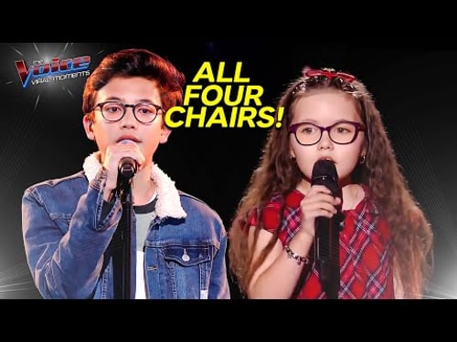 EPIC 4 CHAIR TURNS FOR KIDS! Coaches Can’t Believe This! | The Voice