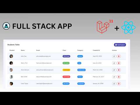 π Build a Full-Stack CRUD Application with Laravel 11 & React: The Ultimate Guide!