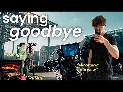 MY LAST WEEK AS AN INTERN 🎥 | recording my last interview, baking, eating out, saying goodbye